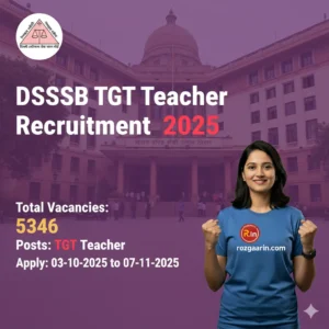 DSSSB TGT Teacher 2025